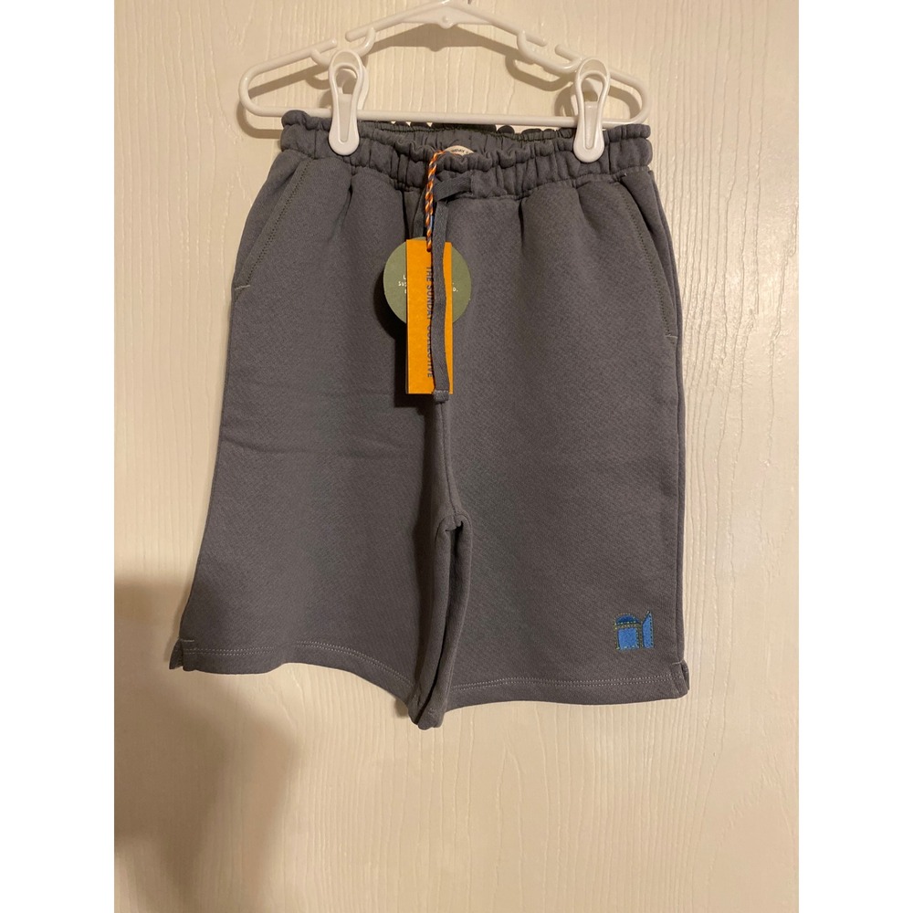 The Sunday Collective Kids Gray Cotton Sweat Shorts Portugal NWT 0501